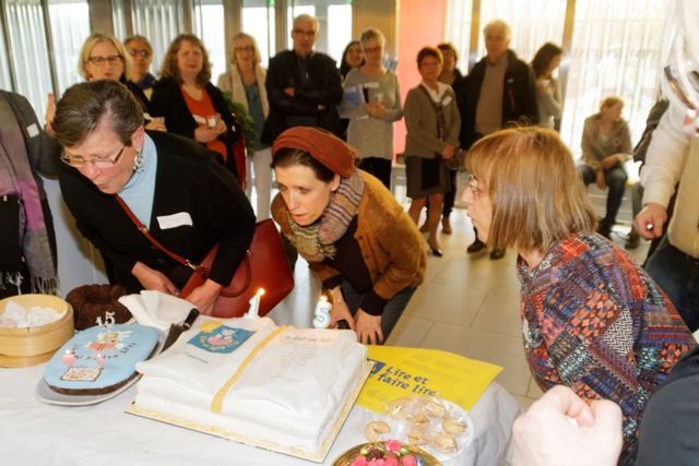 Jeanne Ashbé à Evry pour fêter les 15 ans de Lire et faire lire